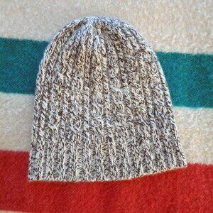 CLUB MONACO Cashmere blend toque, OS, black and white marl